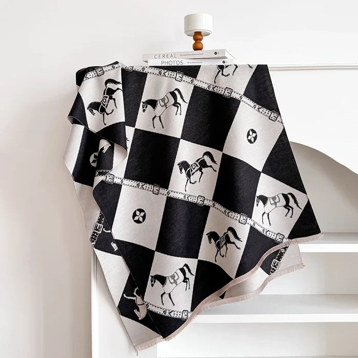 Zubiena Pashmina Scarf Black
