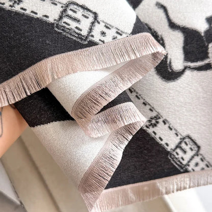 Zubiena Pashmina Scarf Black
